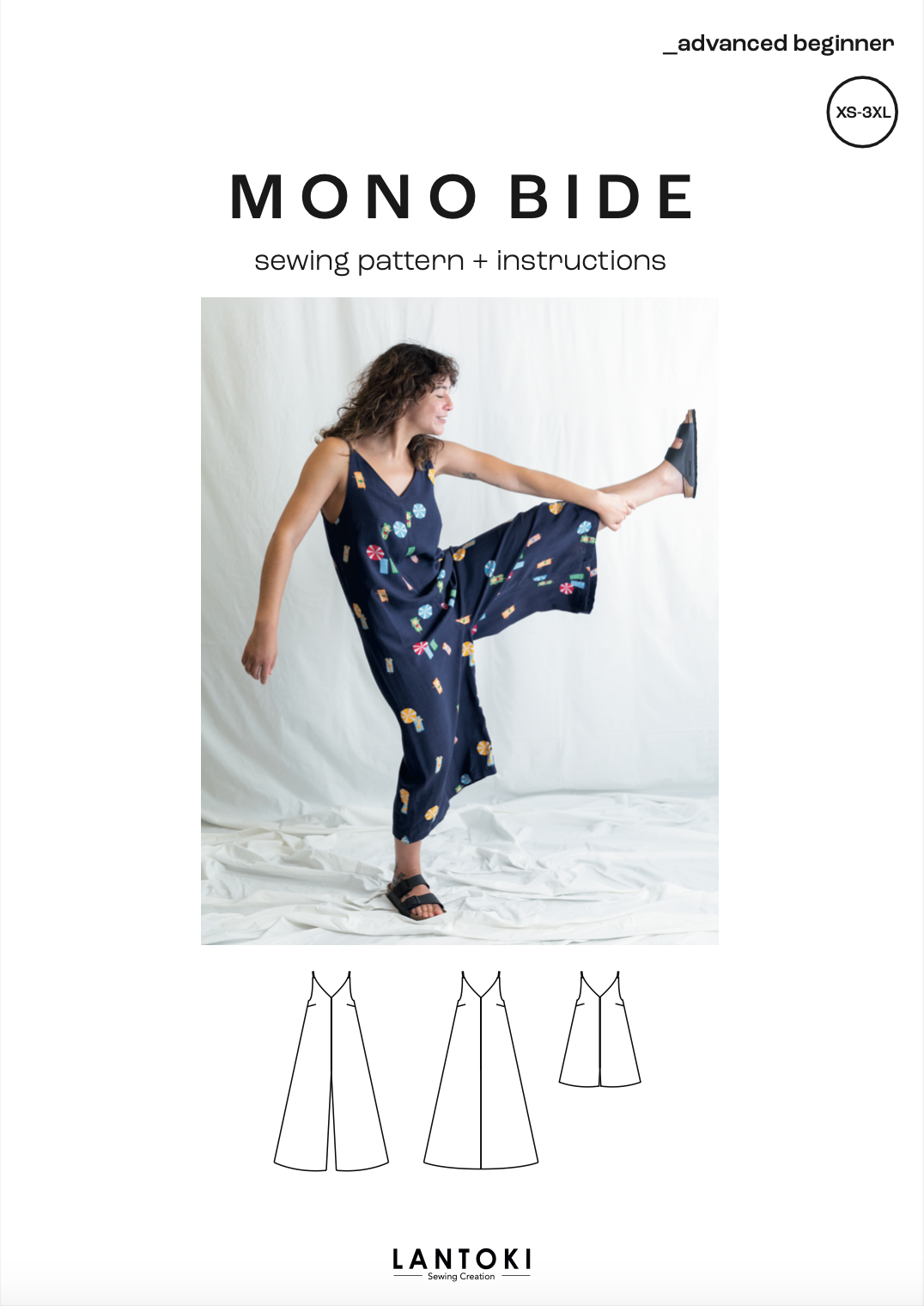 Mono Bide – patrón de costura PDF, portada