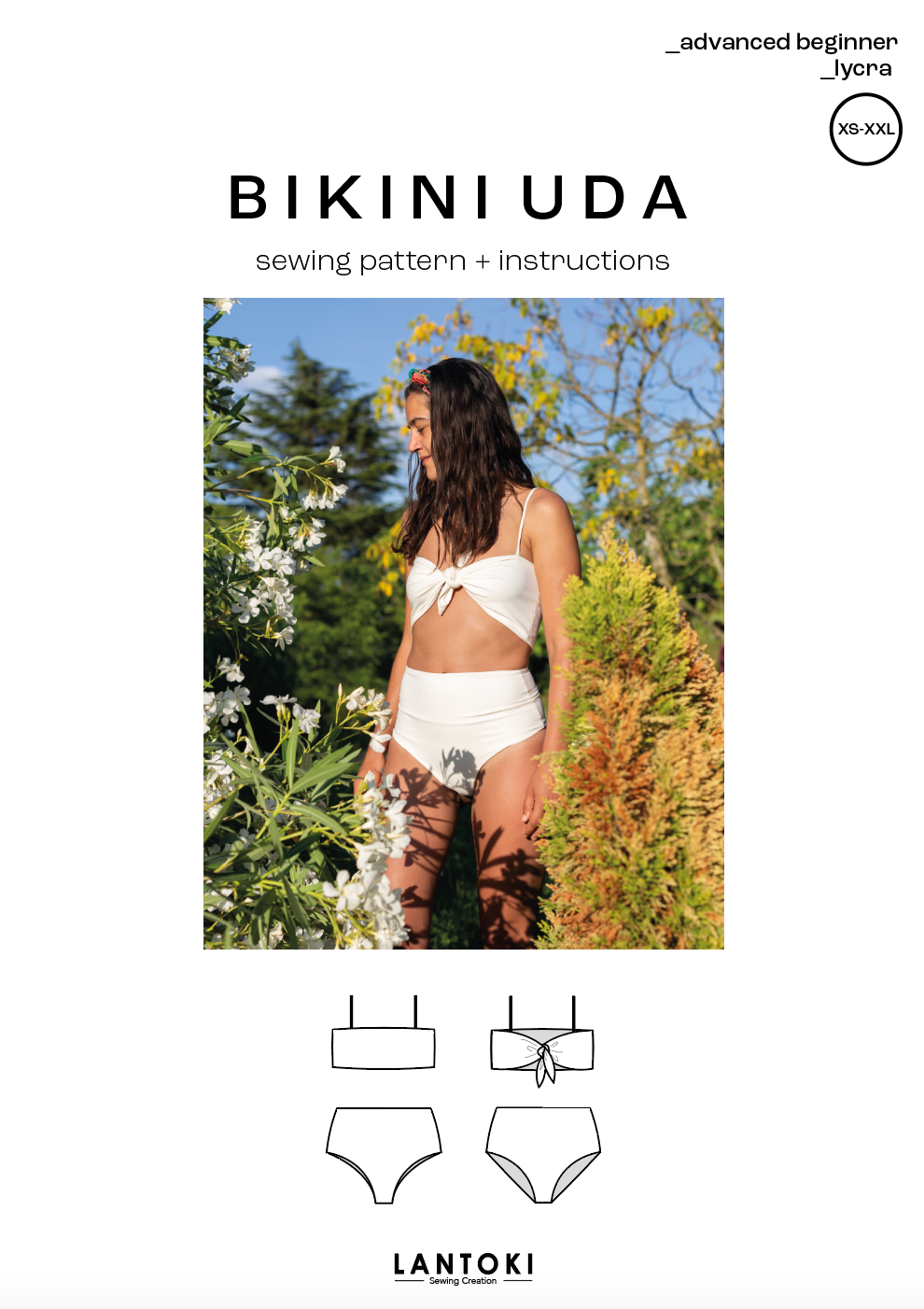 Bikini Uda – patrón de costura PDF, portada