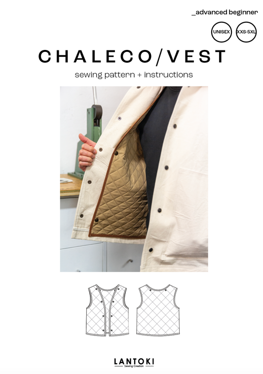 Chaleco Worker – patrón de costura PDF, portada