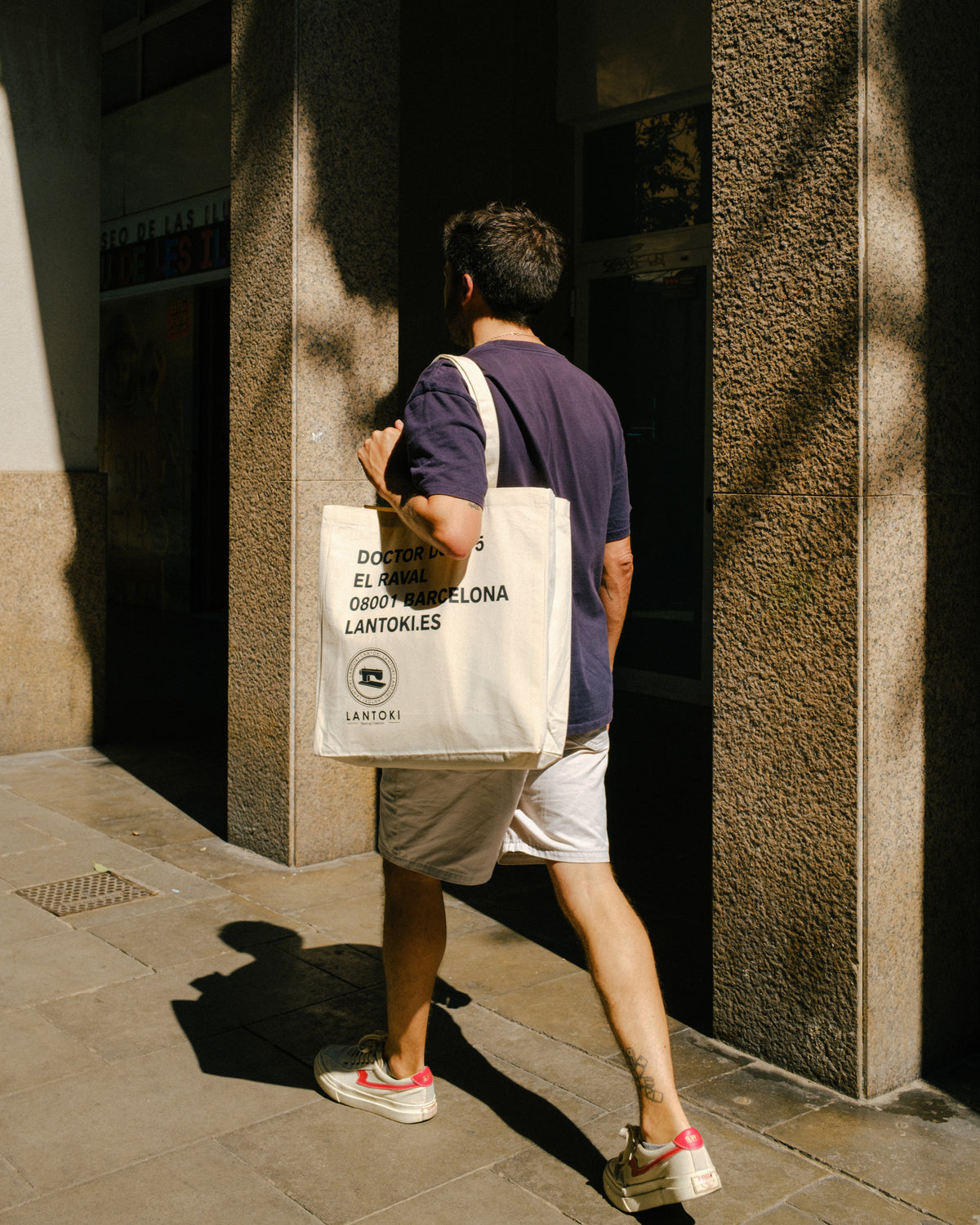 Tote bag Lantoki en color natural, shopper versátil