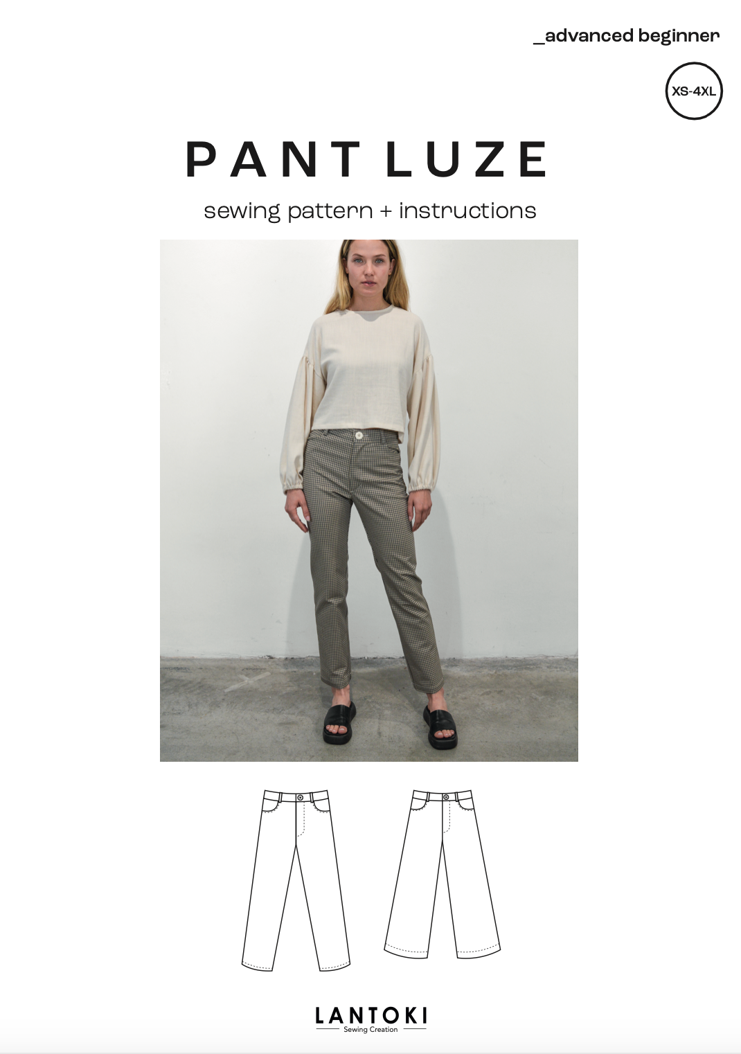Pantalón Luze – patrón de costura PDF, portada