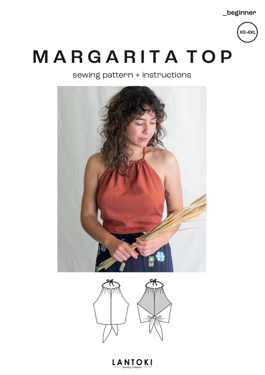 Top Margarita – patrón de costura PDF, portada