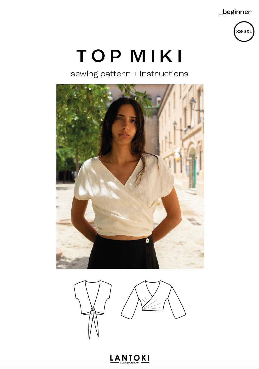 Top Miki – patrón de costura PDF, portada
