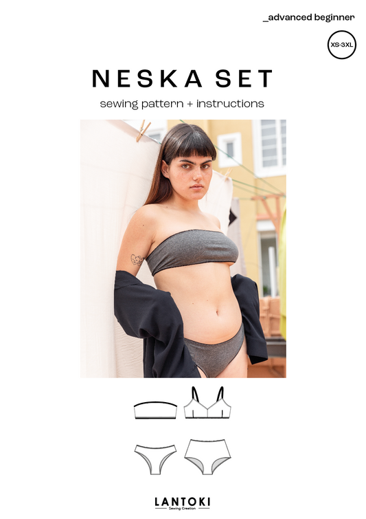 Neska set – patrón de costura PDF, portada