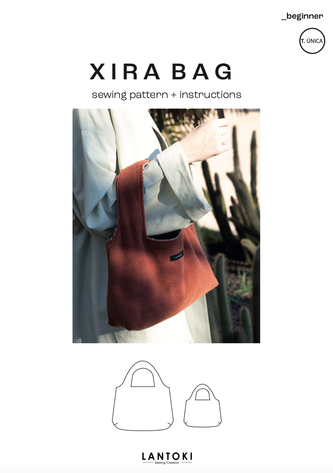 Bolso Xira – patrón de costura PDF, portada