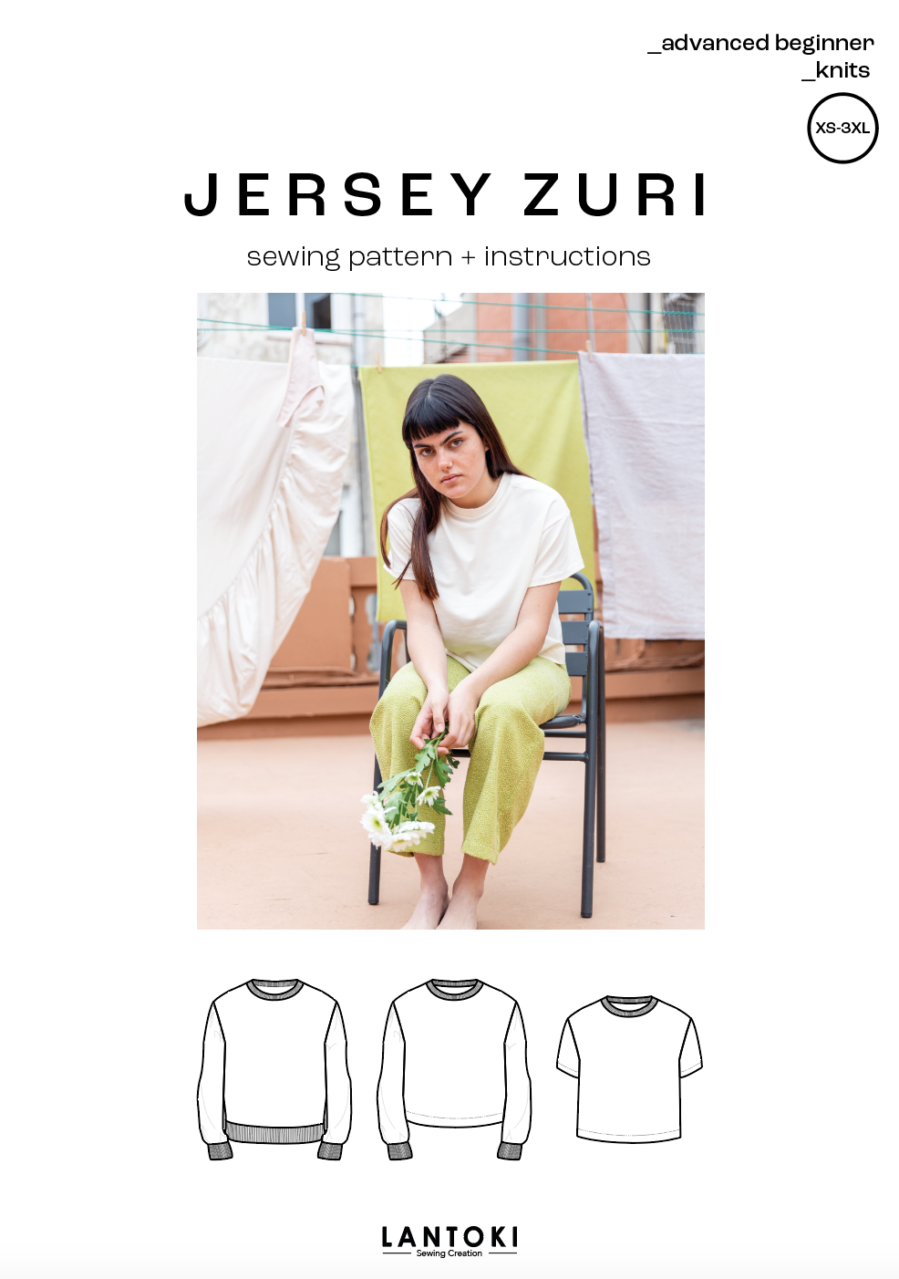 Sudadera / T-shirt – patrón de costura PDF, portada