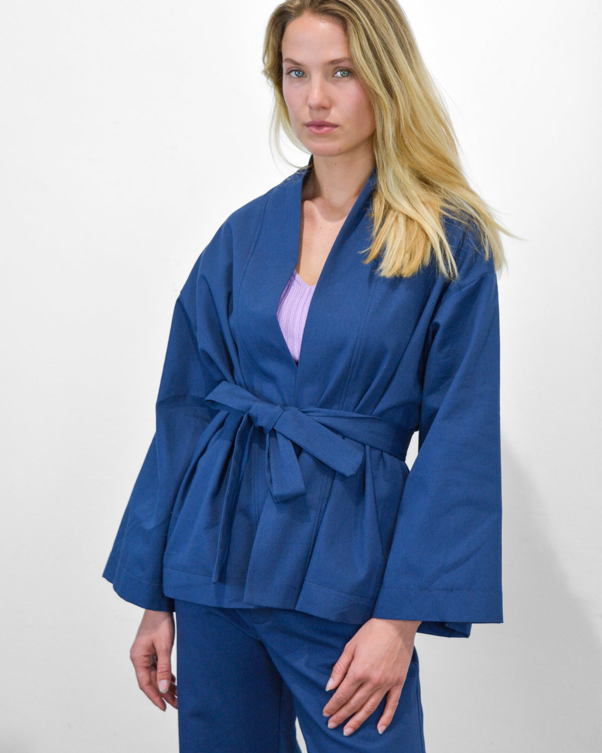 Kimono – patrón de costura PDF, vista frontal atado