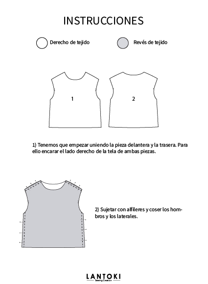 Sudadera / T-shirt – patrón de costura PDF, manual confeccion