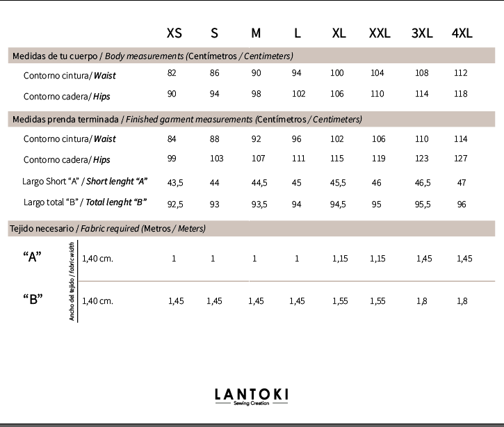 Pantalón Inar – patrón de costura PDF, tallas