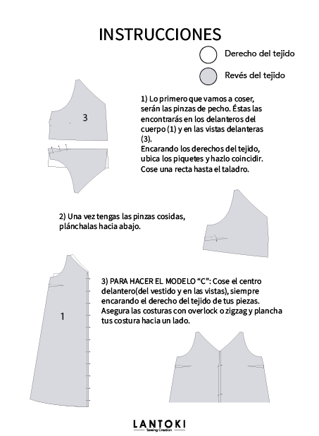 Mono Bide – patrón de costura PDF, manual
