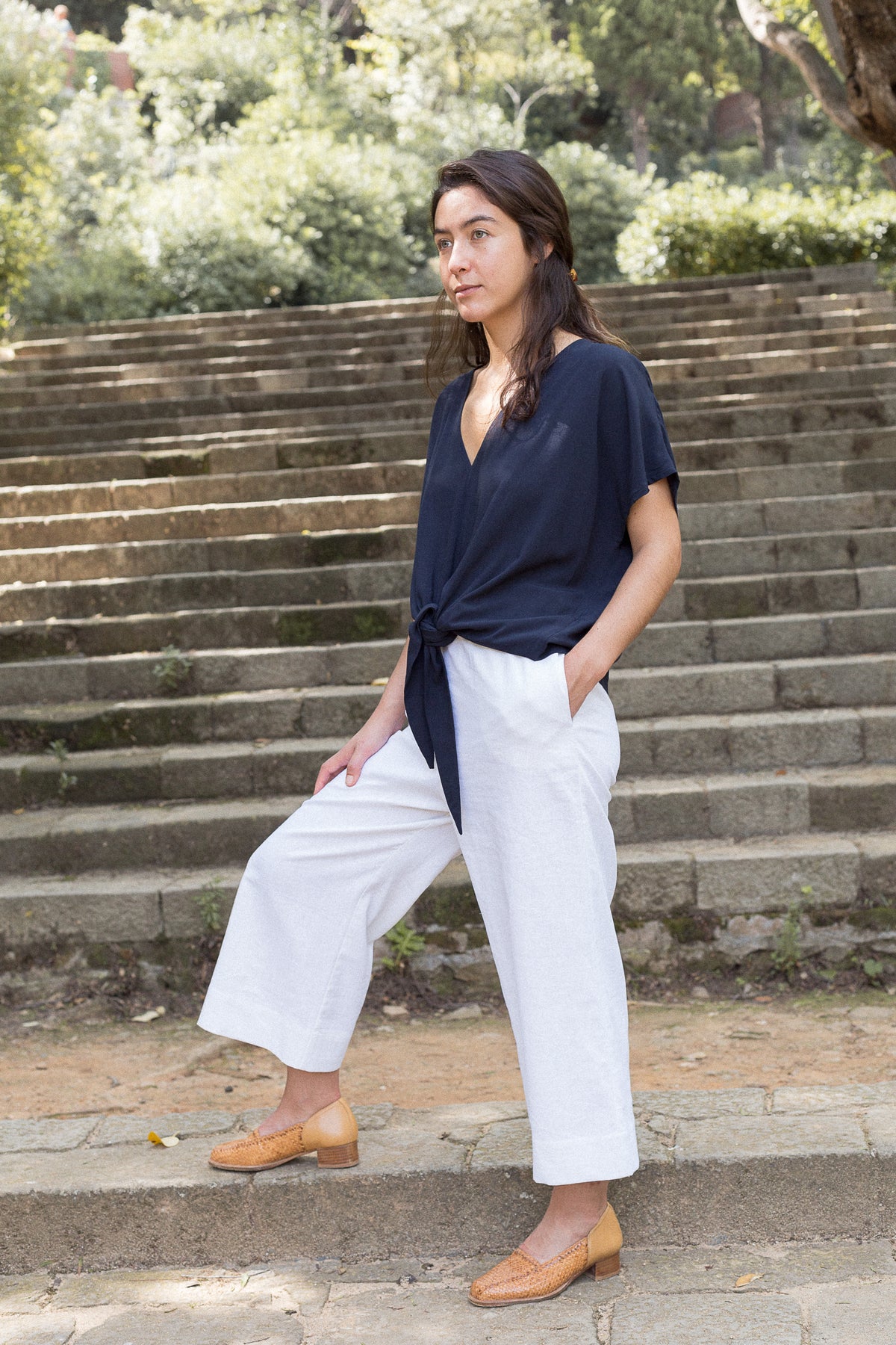 Pantalón Beti – patrón de costura PDF, vista bolsillos