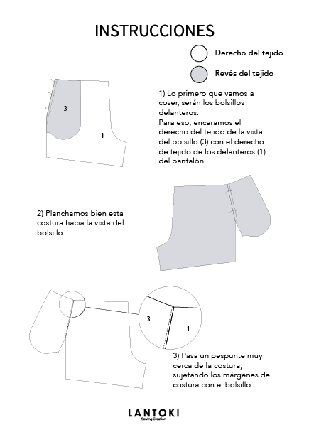 Pantalón Inar – patrón de costura PDF, instrucciones